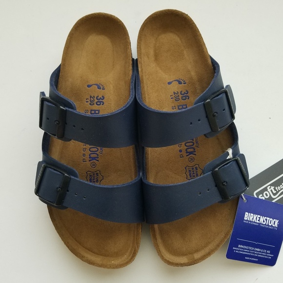 birkenstock arizona navy blue